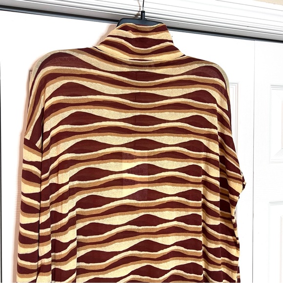 ZARA PRINTED KNIT TUNIC DRESS SPECIAL EDITION BRICK size Large NWT - Picture 8 of 15